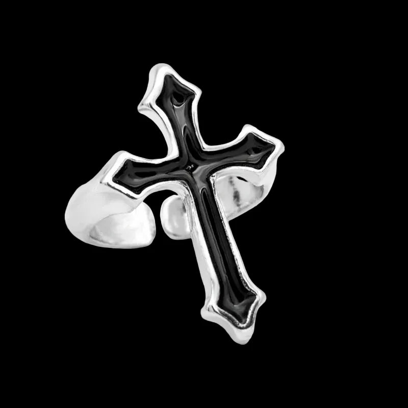 Big Cross Open Ring