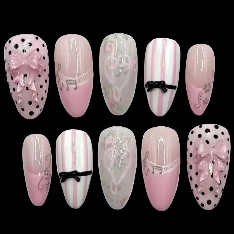 Sweet Pink Press On Nails