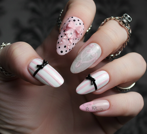 Sweet Pink Press On Nails