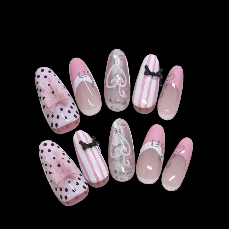 Sweet Pink Press On Nails
