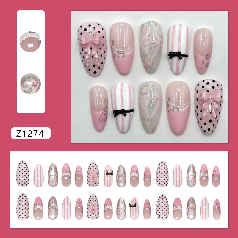 Sweet Pink Press On Nails