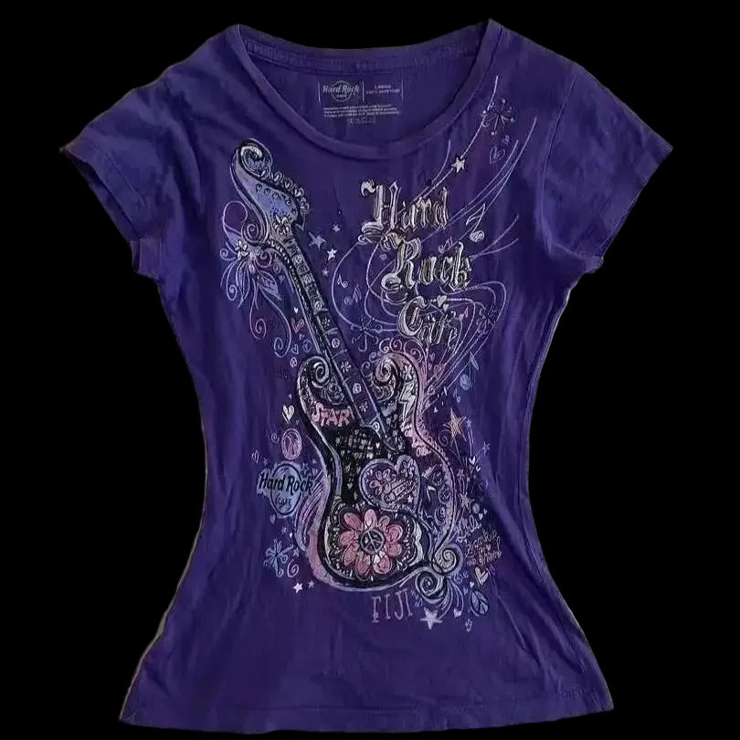 Subculture Purple Print T-Shirt