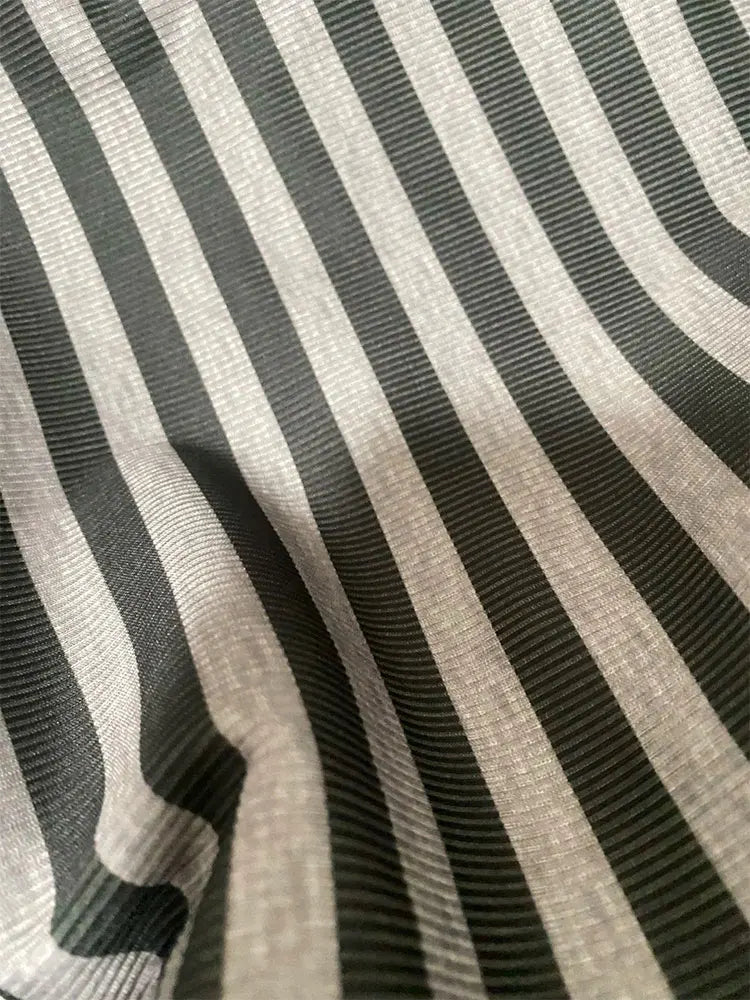 Skull Stripe T-shirt Women Off shoulder Top