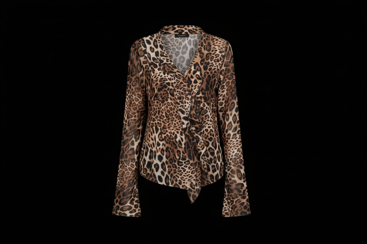 karrram Japanese Leopard Print Shirt