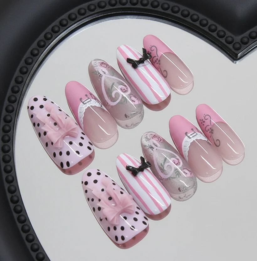 Sweet Pink Press On Nails