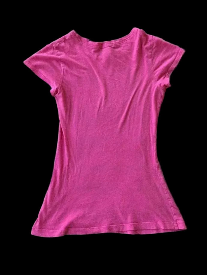 Sexy Cross Printed Short Sleeve